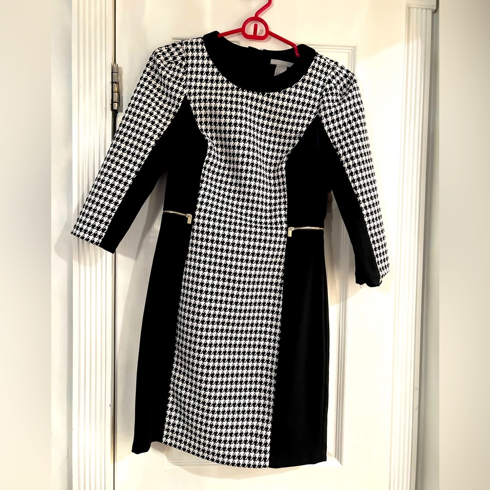 houndstooth mini dress